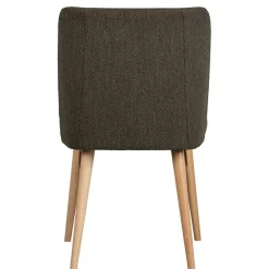 Stühle aus braunem Boucle Stoff - Convilla (2er Set)