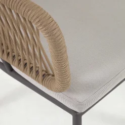 Stühle aus Kordelgeflecht Beige - Wanisha (4er Set)