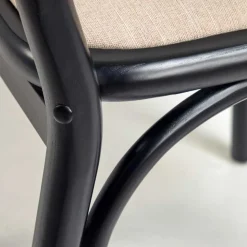 Stühle aus Ulme & Rattan & Stoff - Boxtan (2er Set)