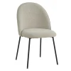 Stühle in Beigegrau mit Schwarz - Facanella (2er Set)