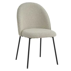 Stühle in Beigegrau mit Schwarz - Facanella (2er Set)