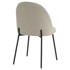 Stühle in Beigegrau mit Schwarz - Facanella (2er Set)