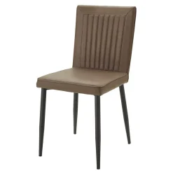 Stühle in Braun Kunstleder - Freiburg (2er Set)