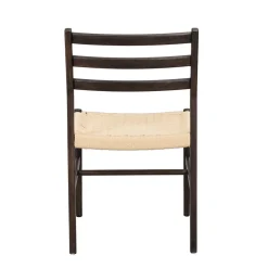 Stühle in Eiche Dunkel und Beige - Sabina (2er Set)