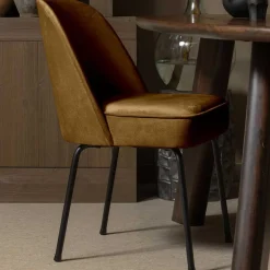 Stühle in Honig Gelb Samtstoff - Lagaska (2er Set)