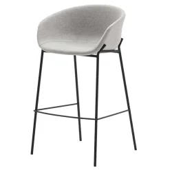 Stoff Barstuhl Set mit 75 cm Sitzhöhe - Garcia (2er Set)