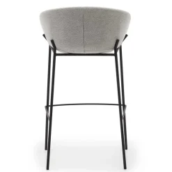 Stoff Barstuhl Set mit 75 cm Sitzhöhe - Garcia (2er Set)