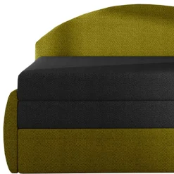 Stoff Recamiere in Dunkelgrau und Messinggelb - Clemeta