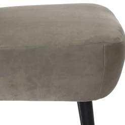 Stoff Sessel ohne Armlehnen in Beigegrau - Filax