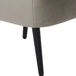 Stoff Sessel ohne Armlehnen in Beigegrau - Filax