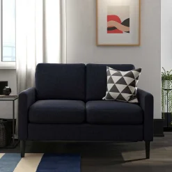 Stoffcouch in Dunkelblau - Normandie