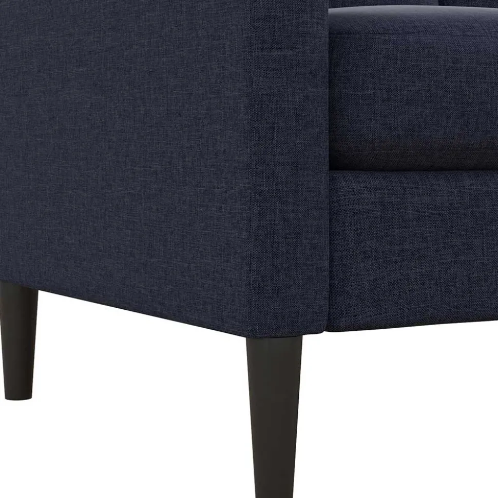 Stoffcouch in Dunkelblau - Normandie