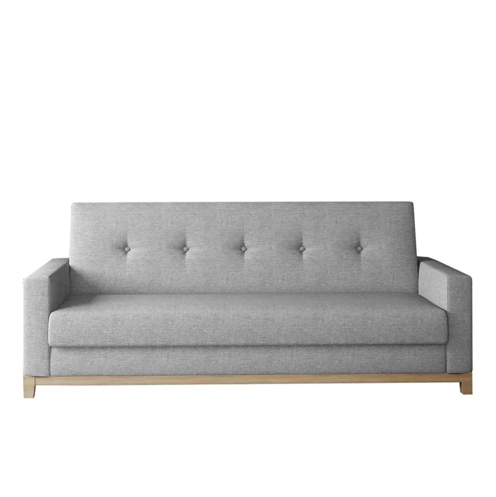 Stoff-Klappsofa in Grau - Ejolas