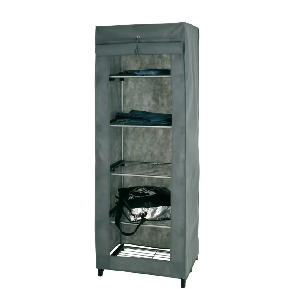 Stoffschrank Katro in Grau