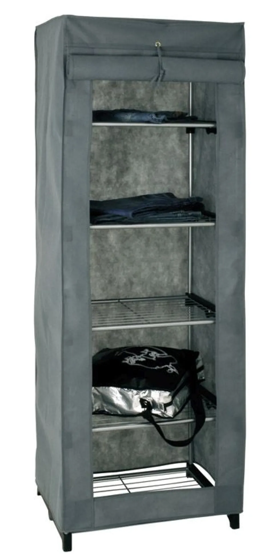 Stoffschrank Katro in Grau