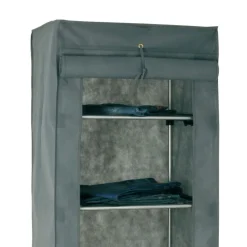 Stoffschrank Katro in Grau