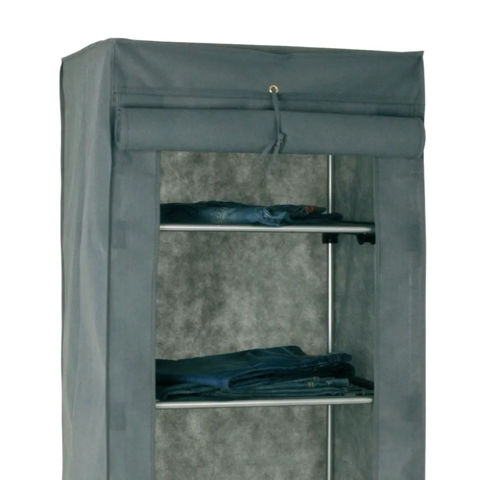 Stoffschrank Katro in Grau