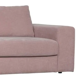 Stoffsofa mit Armlehne rechts in Rosa - Jilatov