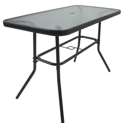 Strukturglas Gartentisch 110x55 cm - Alcamo