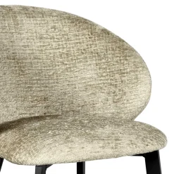 Struktursamt Polsterstühle in Beige - Hakamo (2er Set)