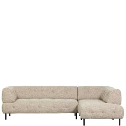 Strukturstoff Sofaecke in Beigegrau - Pantras