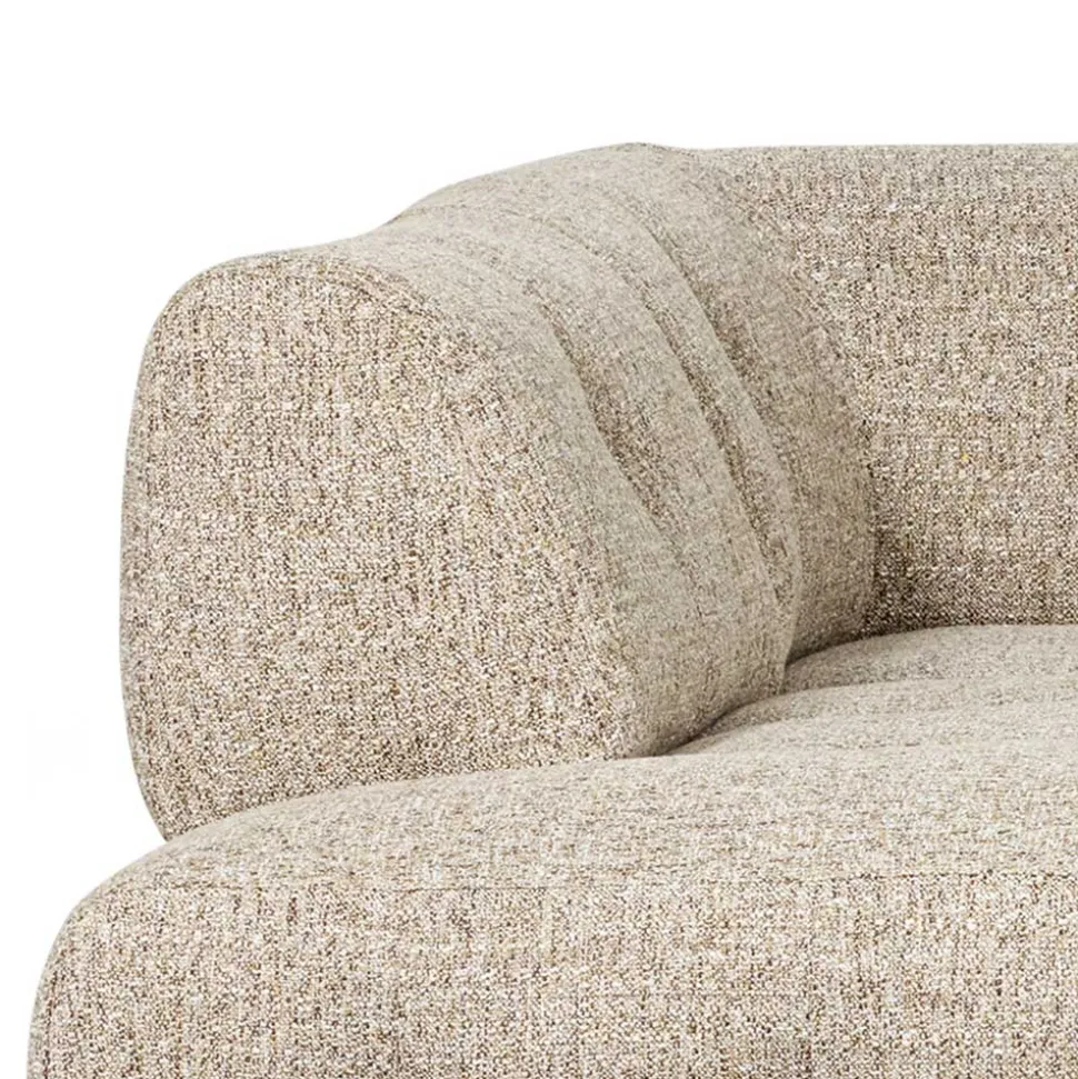 Strukturstoff Sofaecke in Beigegrau - Pantras