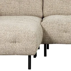 Strukturstoff Sofaecke in Beigegrau - Pantras