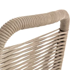 Stuhl aus Kordelgeflecht in Hellbraun - Fedora (4er Set)