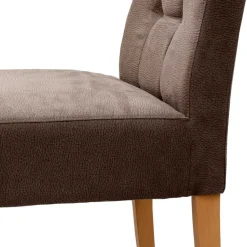 Stuhl in Taupe Microfaser - Adison (2er Set)