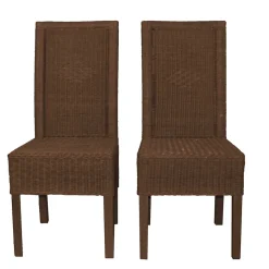 Stuhl Set Contrera in Braun (2er Set)