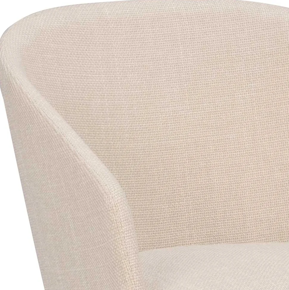 Stylischer Armlehnenstuhl in Beige - Cacamp (2er Set)