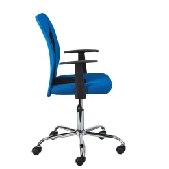 Stylischer Bürosessel in Blau & Schwarz - Klever