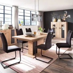 Swingstühle in dunklem Grau - Lacrunia (4er Set)