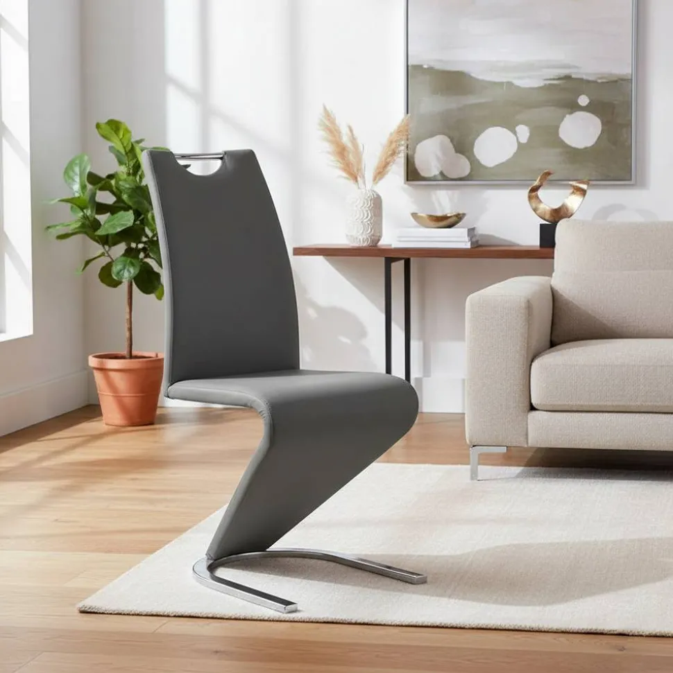 Swingstuhl Filio in Grau (2er Set)