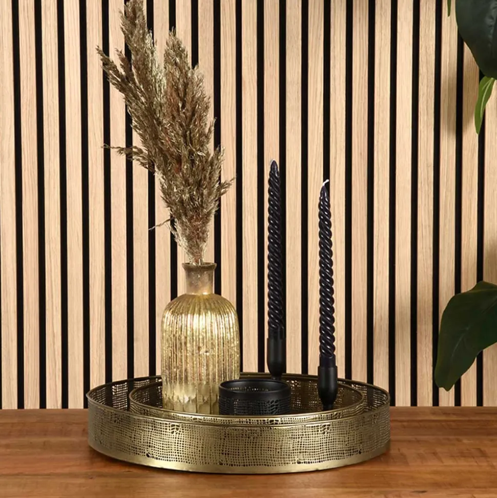 Tablett Duo in Altgold - Rigori (zweiteilig)