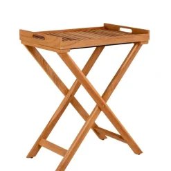 Tablett Tisch aus Teak Massivholz - Muldivian