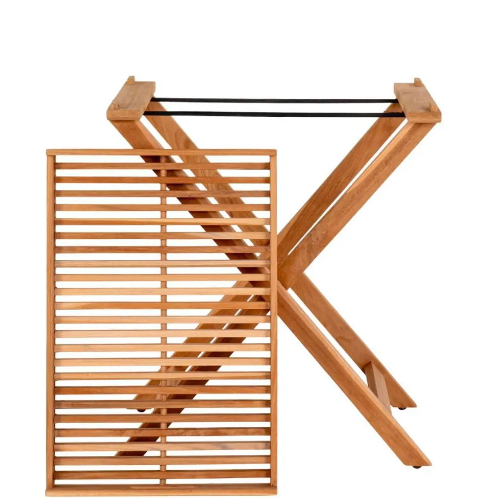 Tablett Tisch aus Teak Massivholz - Muldivian