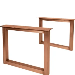 Teak Altholz Tisch mit U-Gestell - Montesa