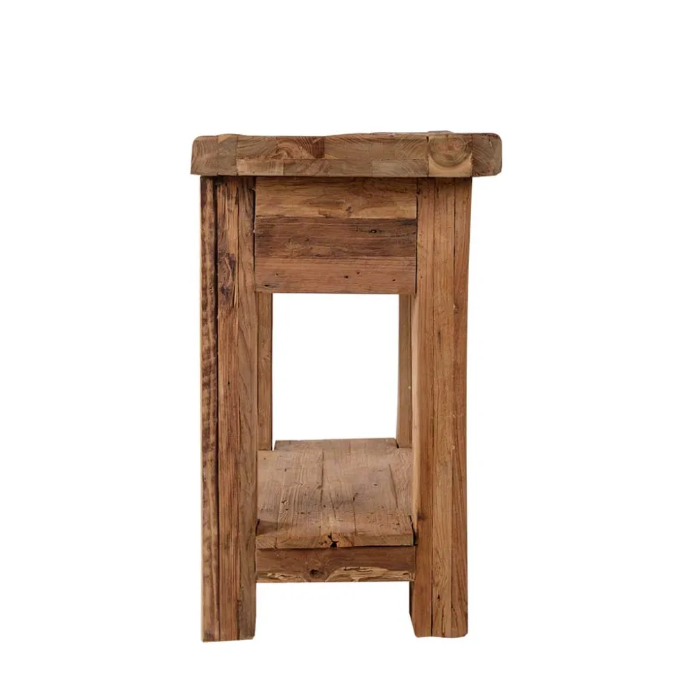 Teak Telefontisch Ragista aus Recyclingholz massiv