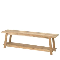 Teakholz Bank mit Ablageboden - Romitella