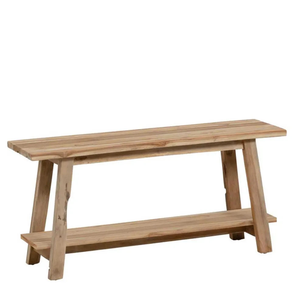 Teakholz Bank mit Ablageboden - Romitella