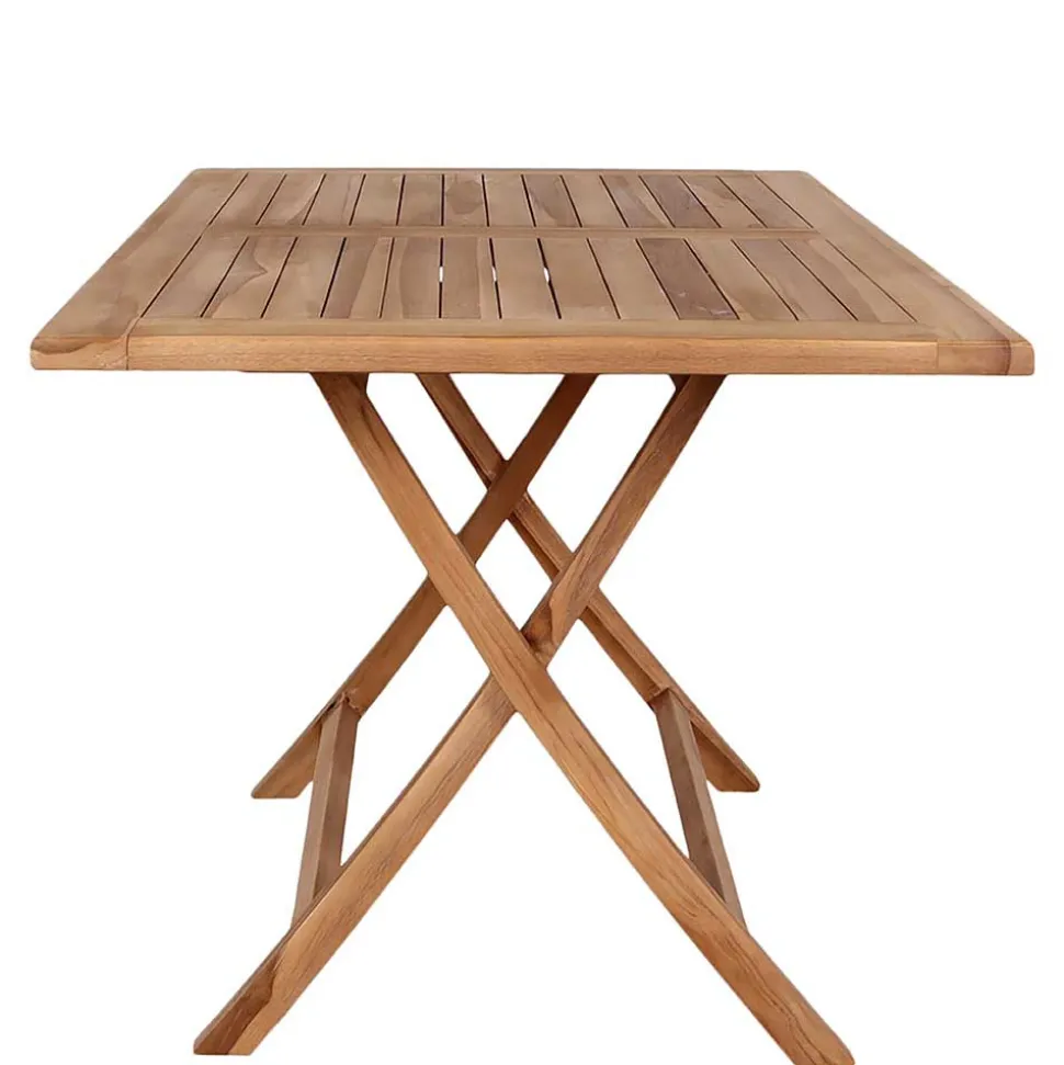 Teakholz Garten Klapptisch in 120x80 cm - Vienna