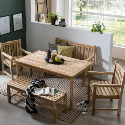 Teakholz Möbelset für den Garten - Klahuma (fünfteilig)