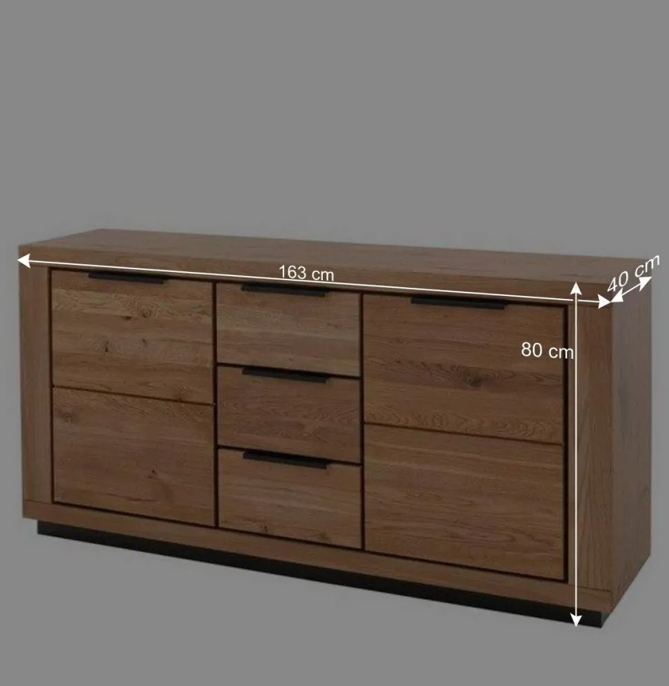 Teilmassive Anrichte aus Wildeiche - Vlacoma