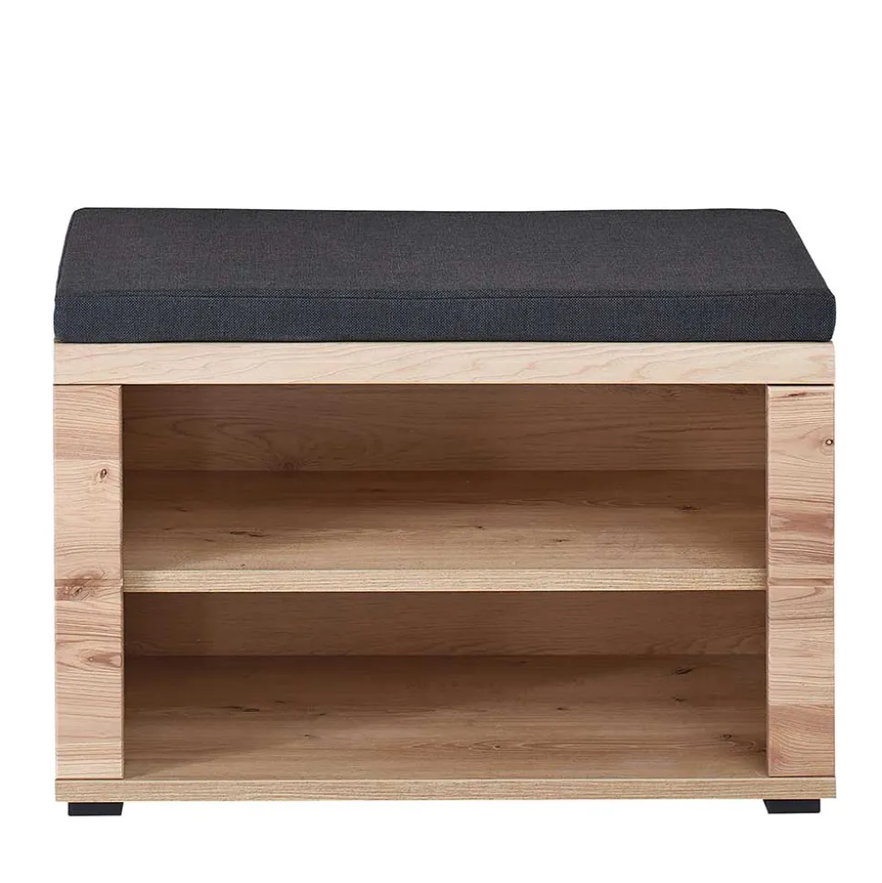 Teilmassive Schuhbank mit zwei Fächern - Latenda