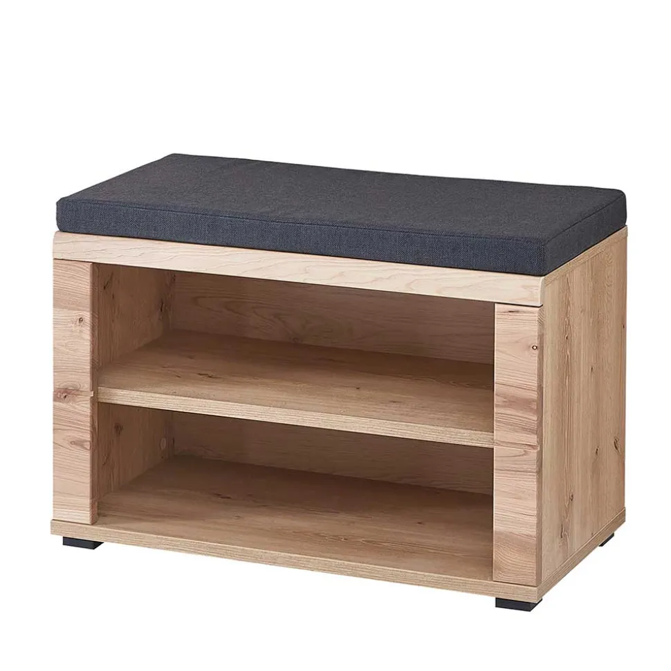 Teilmassive Schuhbank mit zwei Fächern - Latenda