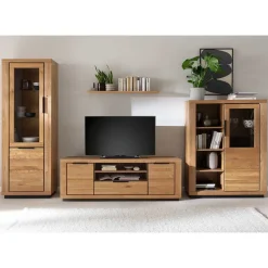 Teilmassive TV Wohnwand - Möbelset - Vlacoma (vierteilig)