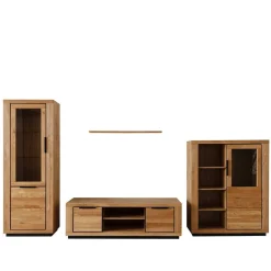 Teilmassive TV Wohnwand - Möbelset - Vlacoma (vierteilig)