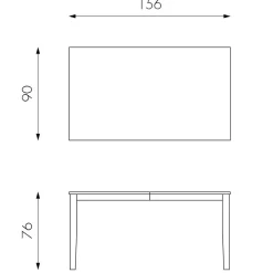 Teilmassiver Ausziehtisch Esche Cibiao in 2 Größen