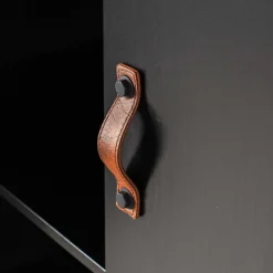 Teilmassiver 94x180x40 Kiefernholz Kleiderschrank in Schwarz - Ilvessino